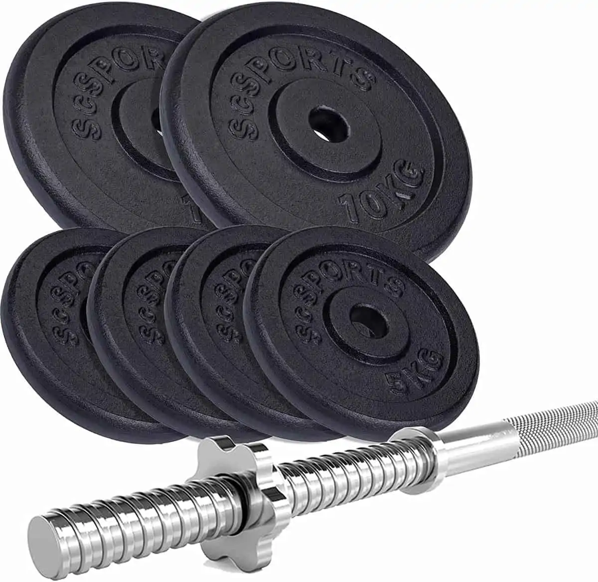 ScSPORTS® 40 kg Hantelset mit Langhantel für 129,95 € inkl. Versand statt 179,95 €