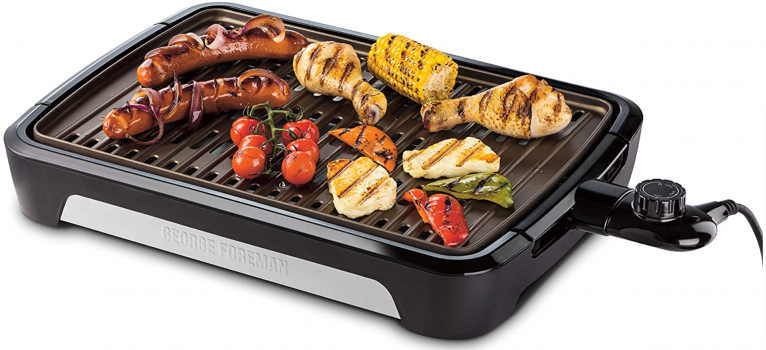 Amazon.de  George Foreman Grill Smokeless Tischgrill raucharmer Indoor BBQ Grill inkl. spülmaschine