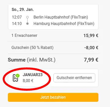 Checkout FlixBus