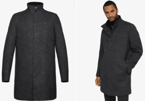 Esprit Herren Woll-Mantel mit Stehkragen (Anthrazit o. Blau/ S bis XXL) für 104,25 € inkl. Versand (statt 151,00 €)