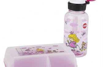 Emsa 518137 Kinder Set Trinkflasche Brotdose  Motiv  Prinzessin   BPA frei   Material  Trinkflasch