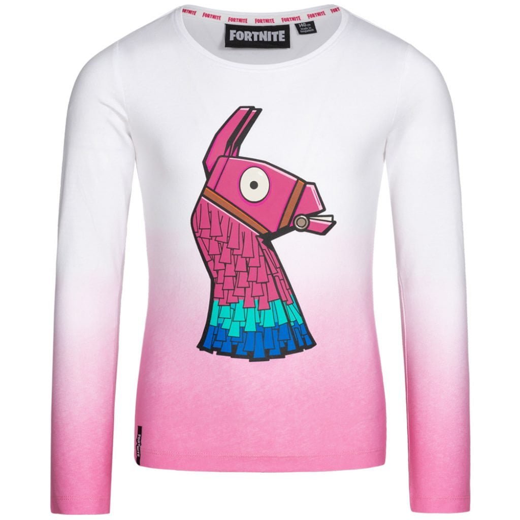 Fortnite Loot Lama Mädchen Langarmshirt