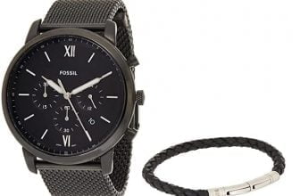 FOSSIL Mens Analog Quartz Uhr mit Stainless Steel Armband