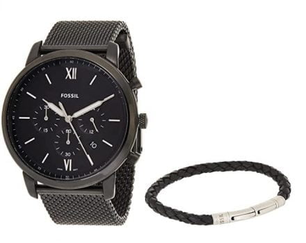 FOSSIL Mens Analog Quartz Uhr mit Stainless Steel Armband