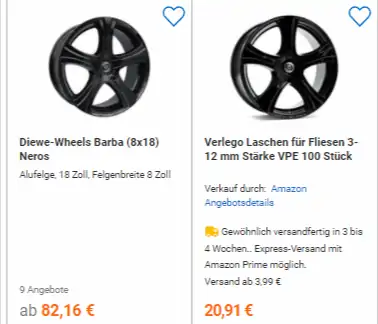 Fehler? Diewe-Wheels Barba (8×18) Alufelge (18 Zoll Lochkreis 110) für 20,91 € (Prime)