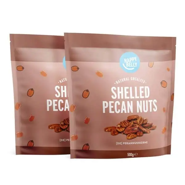 Happy Belly Pekannusskerne 2er Pack (2x500g) ab 9,36 € inkl. Prime-Versand