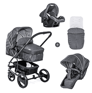 Hauck Kombi Kinderwagen Pacific 4 Shop N Drive Inkl. Babywanne Umbaubar Zu Sportsitz Inkl. Autos