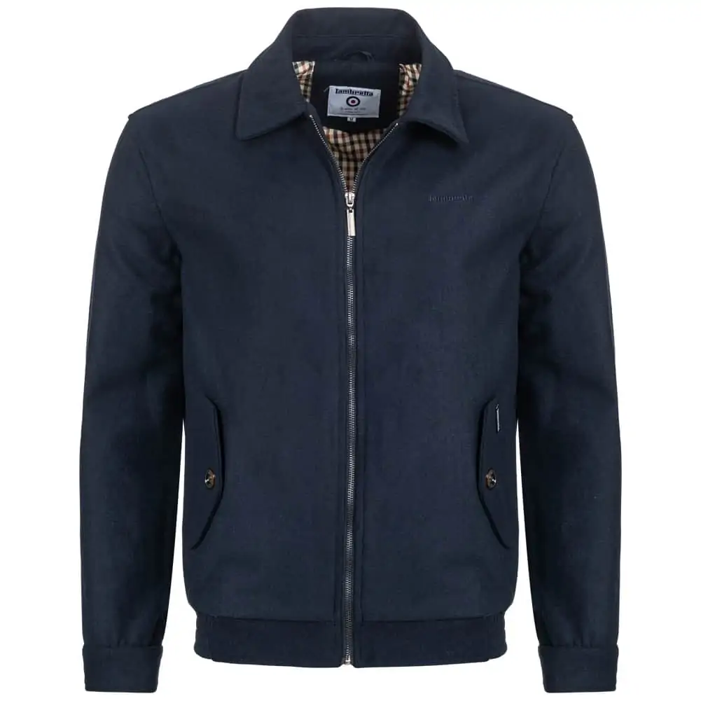 Lambretta Herren Bomberjacke marineblau (Gr. S – 4XL) für 30,94 € inkl. Versand statt 62,99 €