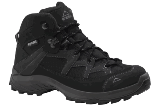 McKinley Discover Mid AQX W Unisex Wanderstiefel schwarz e1640266499237