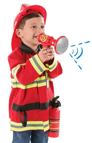 Melissa & Doug Kinderkostüm Feuerwehrmann für 15,01 € inkl. Prime-Versand