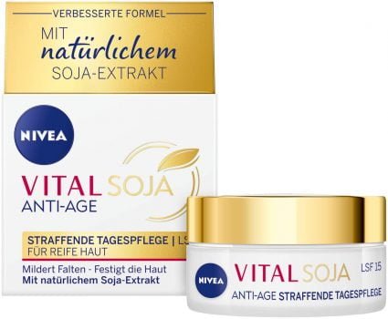 NIVEA VITAL Soja Straffende Tagespflege LSF 15 e1640781364153