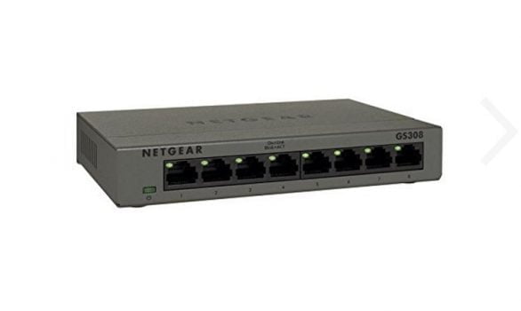 Netgear GS308E 100PES Gigabit 8 Port Smart Managed Plus Switch