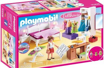 Playmobil Dollhouse 70208 Schlafzimmer und Naehstudio e1639070851485