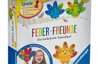 Ravensburger 20587 Feder Freunde Kinderspiel ein kunterbuntes Sammelspiel fuer 2 4 Spieler Farbe