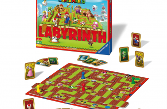 Ravensburger Familienspiel 26063 Das verrückte Labyrinth mit den Figuren aus Super Mariotm Spi