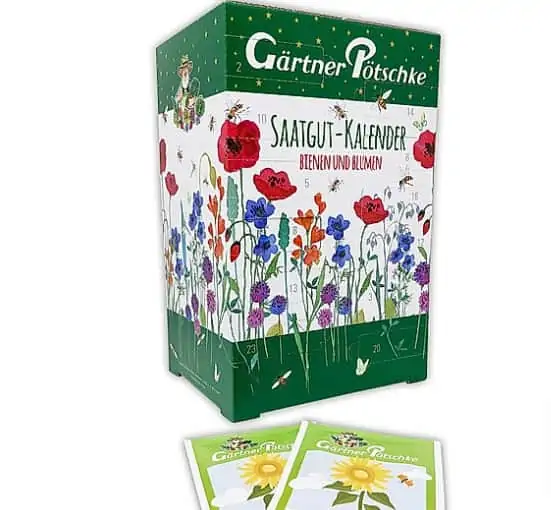 Gärtner Pötschke SaatgutAdventskalender 🐝 "Bienenfreunde" für 12,99