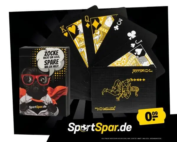 SportSpar.de SmartZocker Spielkarten für 0,09 € zzgl. 3,95 € Versand