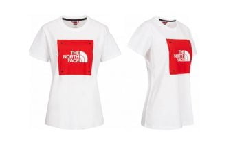 The North Face Boyfriend Box Damen T Shirt in weiss