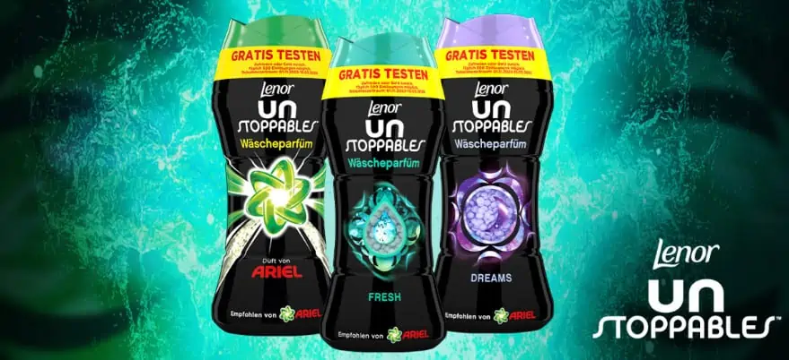 Lenor Unstoppables Wäscheparfüm gratis testen dank Cashback