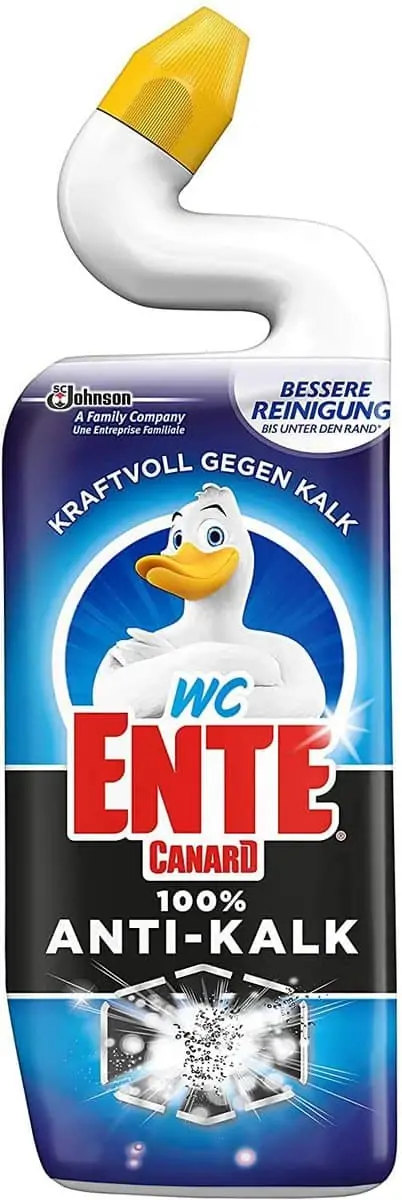 5x WC Ente 100 % Anti-Kalk Flüssiger WC-Reiniger ab 8,34 € inkl. Prime-Versand