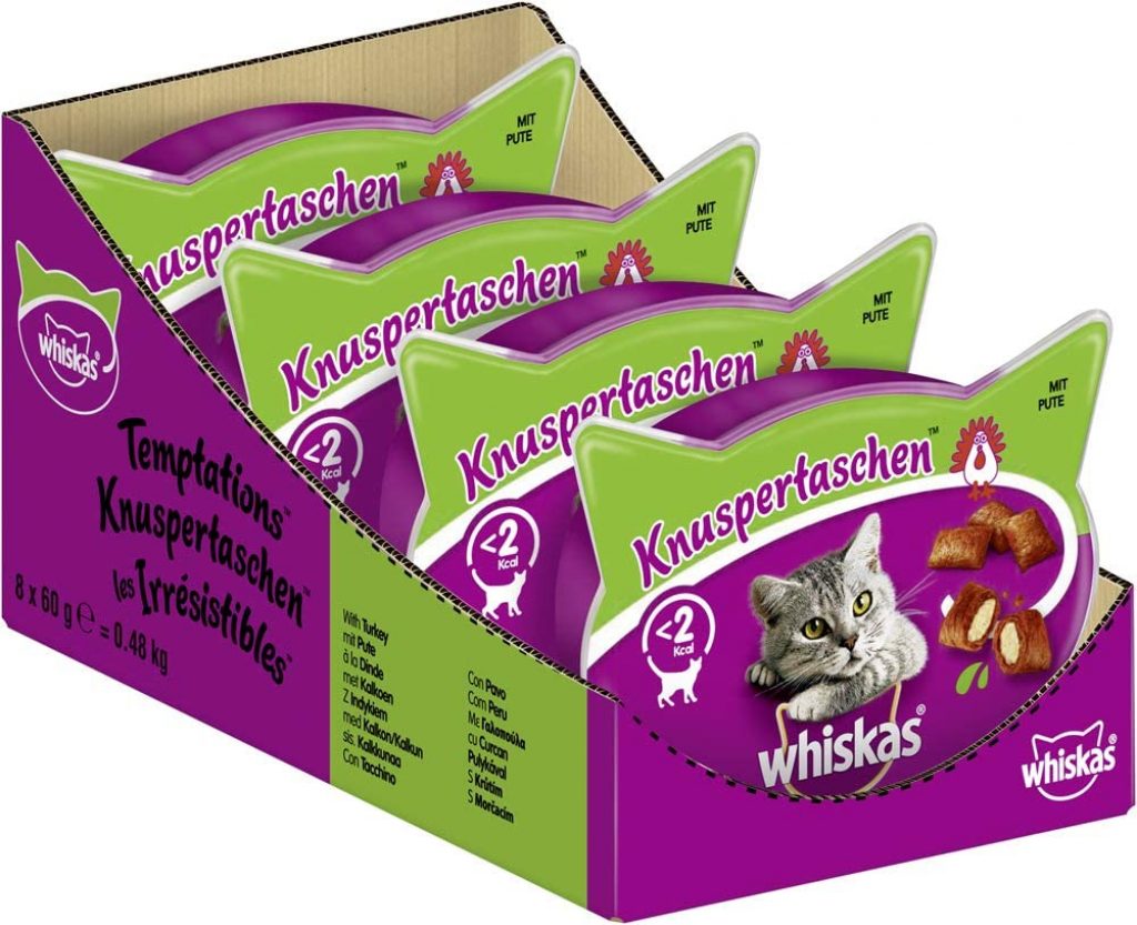 Whiskas Katzensnacks Knuspertaschen Mit Pute