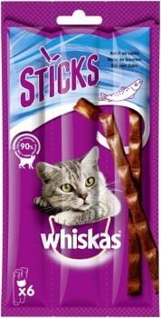 Whiskas Sticks Katzensnack mit Lachsgeschmack