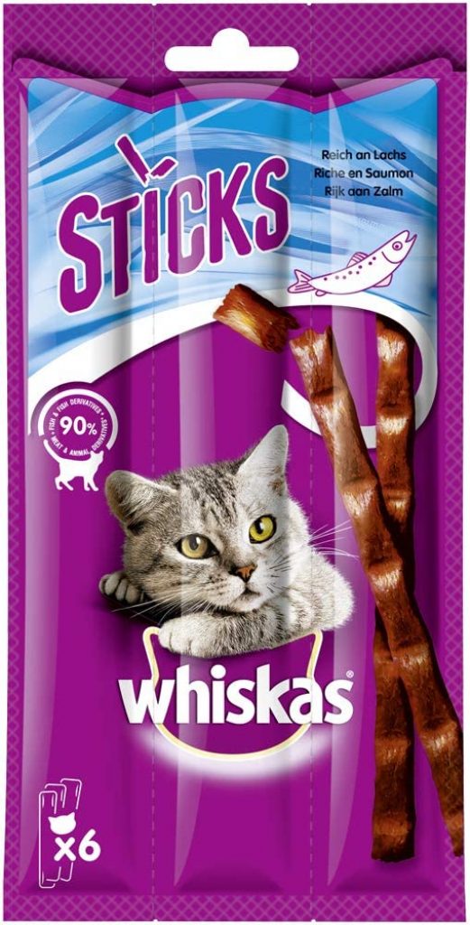 Whiskas Sticks Katzensnack Mit Lachsgeschmack