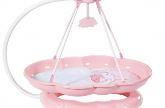 Zapf Creation 705988 Baby Annabell Sweet Dreams Schlummerwolke rosa Puppenwiege in Wolkenform inkl