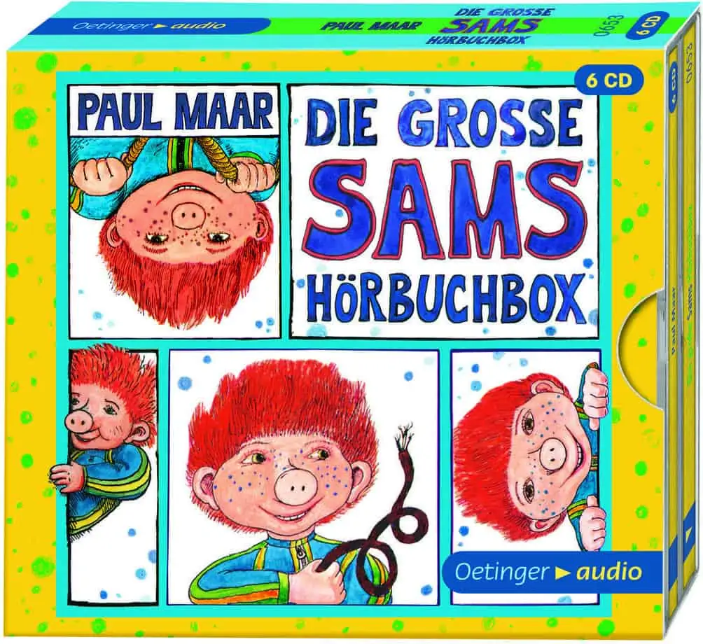 Die große Sams-Hörbuchbox (ungekürzte Lesungen von „Eine Woche voller Samstage“ & „Onkel Alwin und das Sams“, 6 CDs, 393 Minuten) für 4,97 € [Prime] statt 17,99 €