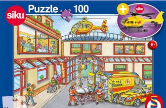 schmidt spiele krankenstation mit siku rettungshubschrauber 100 teile