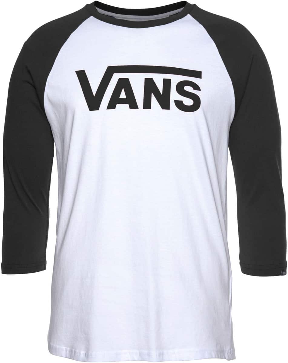 Vans Classic Taglan T Shirt V2Qqyb2 Black White