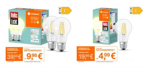 Ledvance Sale: Bis zu 75% Rabatt + 15 % Extra-Rabatt + Gratis Versand