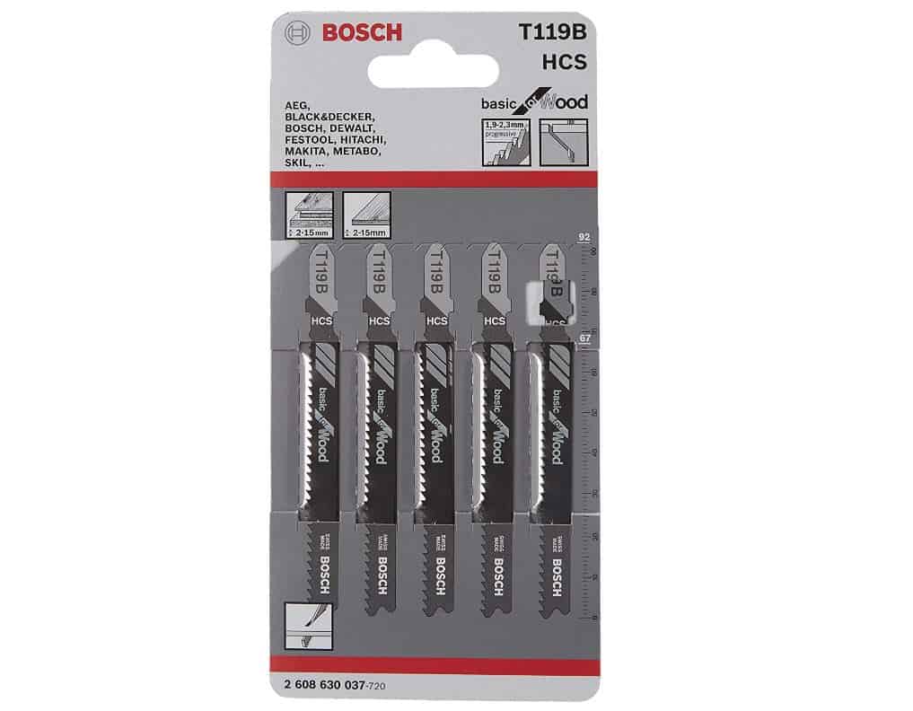 5X Bosch Professional Stichsaegeblatt T 119