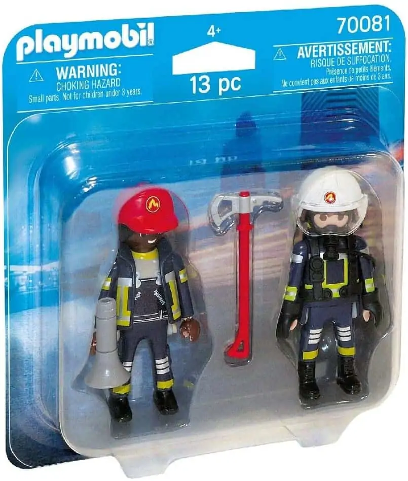 PLAYMOBIL Duopack 70081 Feuerwehrmann & Feuerwehrfrau für 3,99 € [Prime] statt 7,92 €