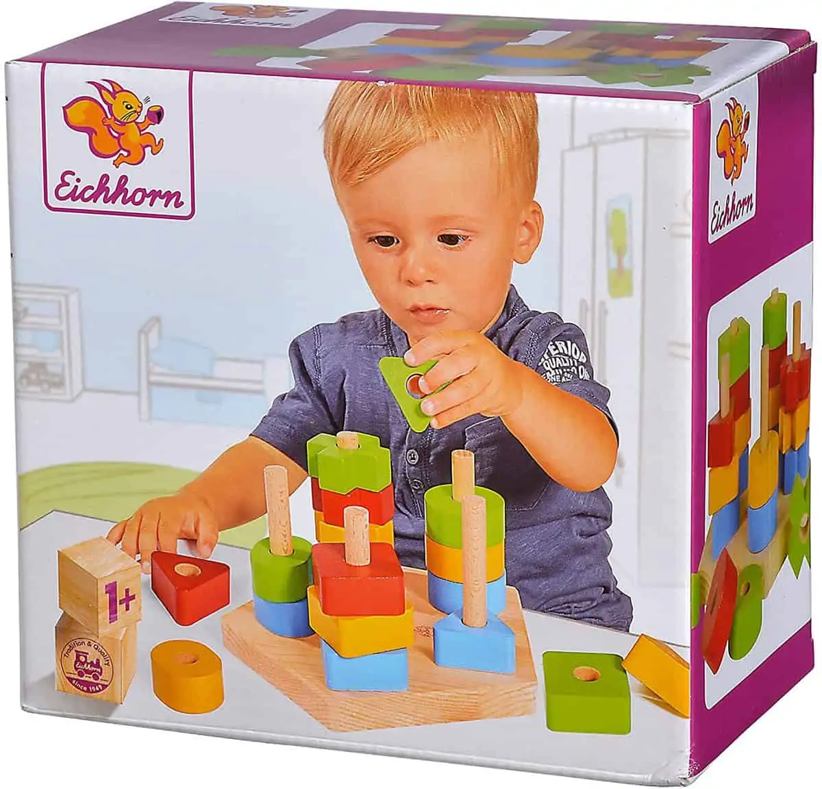 Eichhorn Steckspiel, Geschicklichkeitsspiel (21-tlg.) für 9,99 € [Prime] statt 12,85 €