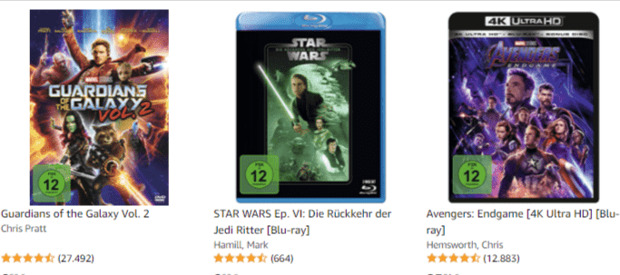 Amazon.com 3 Fuer 2 Marvel Star Wars Werbeaktion 1