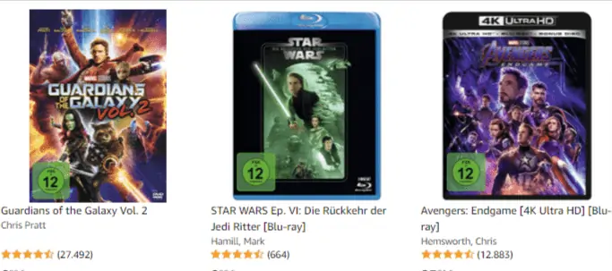 3 für 2 auf Marvel & Star Wars Filme