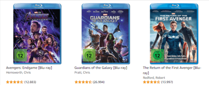 Amazon.com 3 Fuer 2 Marvel Star Wars Werbeaktion