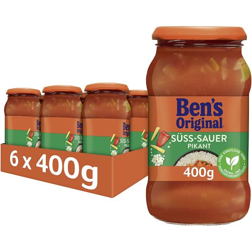 Ben’s Original Sauce Süß-Sauer Pikant 6 Gläser (6 x 400 g) ab 7,97 € inkl. Prime-Versand