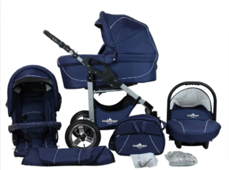 Bergsteiger Kombikinderwagen Capri marine blue   LIDL