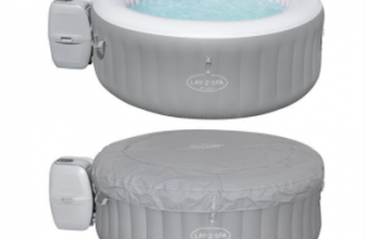 Bestway Whirlpool LAY Z SPA St. Lucia AirJet silbergrau weiss O 170 x 66 cm