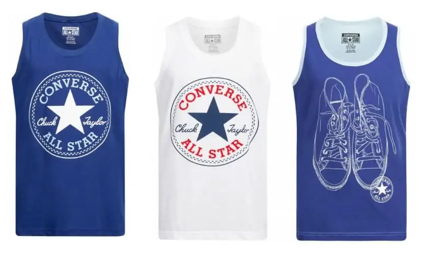 Converse C.T.P. Kinder Tank Top Shirts (3 Modelle, Gr. 128 – 170) für 11,94 € inkl. Versand statt 20,00 €