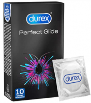 Durex Perfect Glide Kondome Extra feucht mit dickerer Wandstaerke Ideal fuer den Analsex 1 x 10