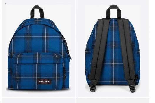 Eastpak Padded Pakr 2021 Rucksack in checked blue