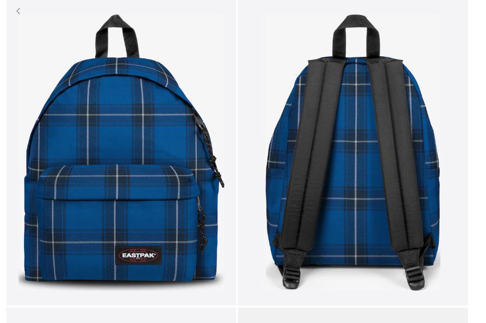 Eastpak Padded Pakr 2021 Rucksack In Checked Blue