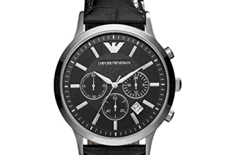 Emporio Armani Herren Chronograph Quarz Uhr mit Leder Armband AR2447 – Juwelier Harald Dringo GmbH