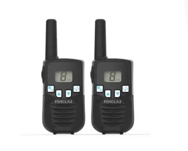 Forclaz Walkie-Talkies Onchannel 110 inkl. Batterien (5 km Reichweite/zwei Geräte) für 19,99 € [Abholung] statt 29,99 €
