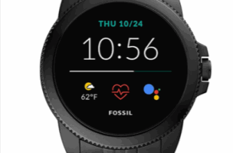 Fossil Herren Touchscreen Smartwatch 5E. Generation mit Lautsprecher Herzfrequenz NFC und Smartpho