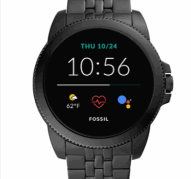 Fossil Herren Touchscreen Smartwatch 5E. Generation mit Lautsprecher Herzfrequenz NFC und Smartpho