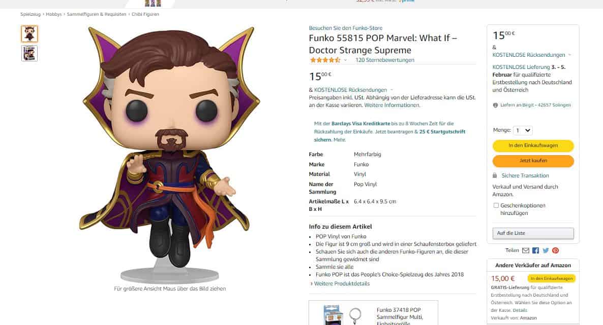 Funko 55815 Pop Marvel What If – Doctor Strange Supreme 2